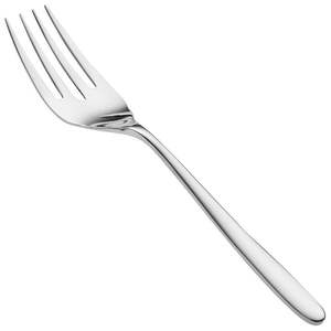 Fourchette de service en acier inoxydable plaqué argent, design moderne, écologique, finition miroir, pour la maison et les réceptions - Product Image 1