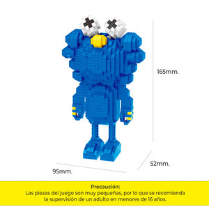 Cookie Monster 1097PCS DIY Educational <b>Building</b> Blocks Toy ABS Plastic Construction <b>Model</b> for Ages 5-7 Years - Product Image 2