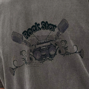 Camiseta Personalizada para Hombre, 100% Algodón, Tejido de Punto Grueso, Lavado Ácido, Estilo Vintage, Corte Regular - Product Image 6