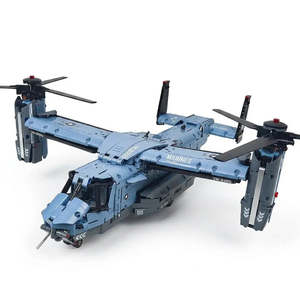 Bloques de Construcción de Plástico ABS para Helicóptero de Guerra a Escala 1:35, Compatible con Lego Moc, Temática Urbana - Product Image 1