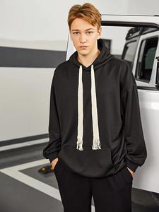 Chándal de dos piezas personalizado de alta calidad para hombre, Jersey informal con capucha, pantalones de chándal, último diseño, ropa de calle, conjuntos para correr - Product Image 4