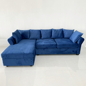 SFL68025 Contemporary L-Shaped Corner <b>Sofa</b> Set 2.4m X 1.4m Fabric Upholstery Extendable with <b>Sponge</b> Filling <b>for</b> Home Furniture - Product Image 3