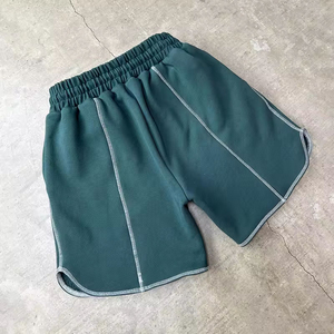 Nuevo diseño de algodón de lana de alta calidad pantalones cortos de peso pesado 100% algodón personalizado ropa de calle Revers able Shorts para hombres - Product Image 3