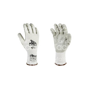 GANTS DE TRAVAIL Mod. FIT Doublure en nylon blanc 13G avec revêtement en mousse de nitrile gris clair Gants légers et - Product Image 1