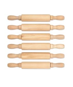 Mini rodillo de madera con revestimiento, este rodillo antiadherente se puede usar para el arte y la artesanía, arcilla de cocina, Play DOH - Product Image 1