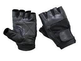 Gants demi-doigts à la mode pour hommes Sports décontractés quotidiens Cyclisme Pêche Mitaines sans doigts en cuir noir pour la conduite - Product Image 5
