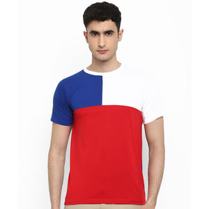 เสื้อยืดลายบล็อกสำหรับผู้ชายสำหรับฤดูร้อนเสื้อยืดคอกลมปักโลโก้ขนาดตามสั่ง - Product Image 5