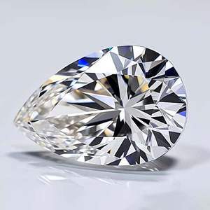 Diamante cultivado en laboratorio con certificación IGI en forma de pera de lujo de 1 quilate VVS1 D Color piedra CVD personalizada para pendiente de anillo Diamante Suelto - Product Image 2