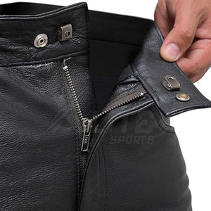 Pantalones de Motociclismo de Cuero de Alto Rendimiento, Cómodos, Transpirables, para Todas las Estaciones, con Costuras de Seguridad, de Alta Calidad - Product Image 3