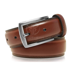 Ceinture de mode en cuir pour hommes, faite à la main, cuir véritable de qualité supérieure avec un look élégant pour les affaires et un usage quotidien - Product Image 2