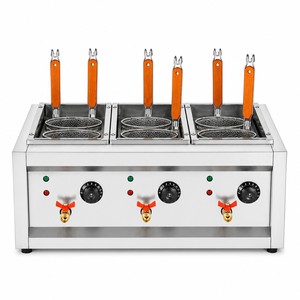 เครื่องต้มบะหมี่ไฟฟ้าเชิงพาณิชย์ 6 ตะกร้า 220V 6kW แบบตั้งโต๊ะ สำหรับร้านราเมน อุด้ง และครัวร้านอาหาร - Product Image 1