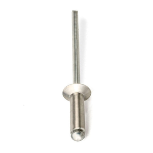 Rivets aveugles à extrémité ouverte DIN7337, tête ronde, aluminium, acier, acier inoxydable A2 A4, 2,4-6,4 mm - Product Image 1