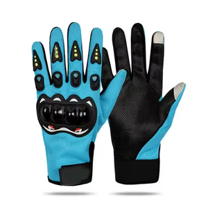Precio razonable Venta Personalizado Color azul y negro MX Motocross Dirt Bike Guantes Poliéster Malla Hecho en Pakistán - Product Image 1