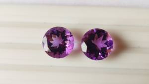 Lot de bijoux naturels fins en pierre précieuse violette à facettes en vrac de qualité AAA 10mm brésil améthyste - Product Image 4