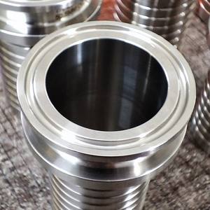 SS304 SS316L Sanitary Stainless Steel <b>Tri</b> Clover Adapter Food Grade <b>Clamp</b> Hose Fitting High Pressure Shank Crimp Pipe Fittings - Product Image 1