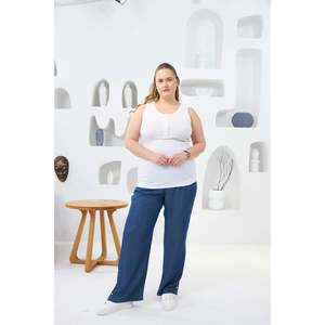 Débardeur camisole grande taille à boutons-pression sur le devant, écru - Product Image 6