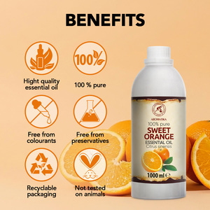 Aceite Esencial de Piel de Naranja Dulce Aromatika 1000 ml 100% Puro y Natural Citrus Sinensis Prensado en Frío Aromaterapia Para Todo Tipo de Piel - Product Image 2