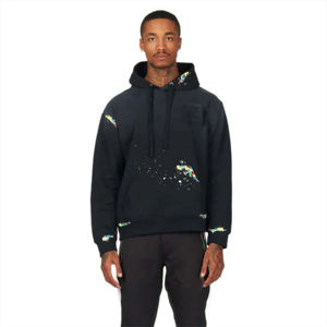 Venta caliente OEM personalizado 100% algodón impreso raya streetwear deportes dos piezas conjunto chándal clásico para hombres - Product Image 2