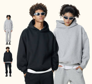 Sweat à capuche en molleton lourd 350G Boxy Short Wide Version T-shirt respirant pour homme - Product Image 3