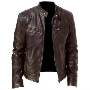 Veste en cuir pour homme de style Star Lord inspiré du motard café racer, fabriquée par ZOHAN CREATIONS. - Product Image 6