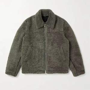 Veste zippée surdimensionnée en polaire écologique réversible d'hiver avec logo personnalisé sur le devant pour hommes - Product Image 6