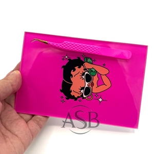 กระเบื้องขนตาปลอมสีชมพูเบ็ตตี้แบบกำหนดเองดีไซน์ใหม่ล่าสุด - Product Image 6
