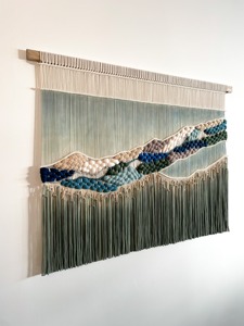 Art mural en macramé Coastal Vibes pour des intérieurs calmes, décoration murale nautique et style élégant sur le thème de la plage, vente en gros en provenance d'Inde - Product Image 5