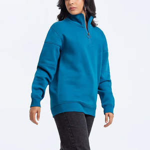 Sudadera Casual de Mujer con Media Cremallera y Cuello Alto, Holgada, con Bolsillos, Estilo Urbano 2025, Gran Venta - Product Image 5