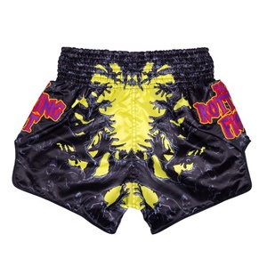 Pantalones cortos de combate para hombre, muay thai, kickboxing, transpirables, de secado rápido, ligeros, con cintura elástica, ropa deportiva para entrenamiento en el gimnasio - Product Image 4