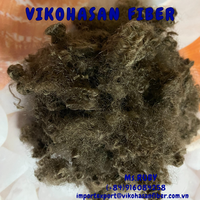 Fournisseur Vietnamien Vikohasan – Fibre Creuse de Remplissage en Polyester Recyclé Marron 20D HS Certifiée GRS/OEKO-TEX et Ignifuge