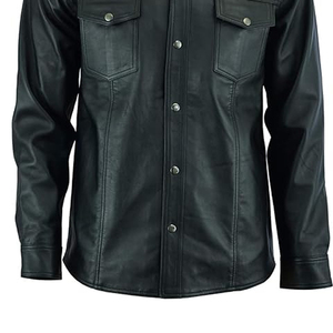 เสื้อเชิ้ตลำลองสำหรับผู้ชายผ้าฝ้ายคอตตอนแขนยาวคอตั้งแนวสตรีทแบบกำหนดเองสินค้าออกใหม่ดีไซน์ไม่เหมือนใคร - Product Image 3