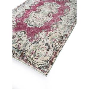 Tapis en laine noué à la main vintage, motif médaillon rouge et orange, grande surface 9x12 pour usage domestique, pour décorations de salon - Pae-2135 - Product Image 2