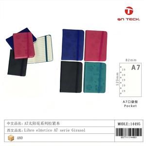A7 girasole elastico Notebook portatile 12 unità notebook A7 girasole elastico durevole strumento di scrittura 14495 ufficio scuola