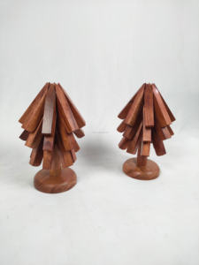 Vaisselle de salle à manger moderne Sous-verres en bois naturel brun de haute qualité Accessoires de boissons de luxe Prix de gros - Product Image 5