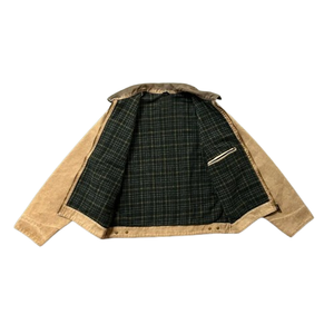 Veste en toile de coton brodée de haute qualité avec logo personnalisé OEM Veste de travail d'hiver pour hommes - Product Image 5