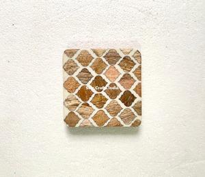 Demandable 4X4 Inches Coasters Resin Mats Pads Square Home Hotel Natural square Epoxy Resin <b>Kitchen</b> <b>Accessories</b> - Product Image 1