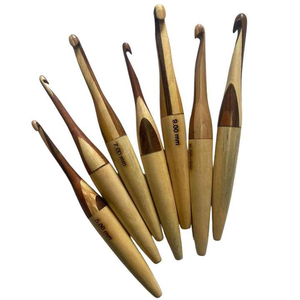 Top indien en gros Design élégant aiguilles à Crochet en bois faites à la main pour tricoter à la main aiguilles à Crochet en bois élégantes pour - Product Image 2