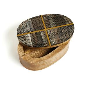 กล่องใส่เครื่องประดับทำจากเขาควายธรรมชาติ ดีไซน์เนอร์ 2026 กล่องใส่เครื่องประดับไม้และเขาธรรมชาติขายดีอันดับต้นๆ - Product Image 1