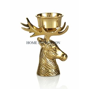 Bougeoir en aluminium et métal poli pour cadeaux Bougeoir fantaisie de qualité de luxe Nouveau style Meilleur prix - Product Image 1