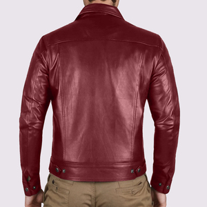 <b>Top</b> Selling Men <b>High</b> Street Style Quilted <b>Leather</b> Jacket Customized Colors Front Logo Winter 2026 - Product Image 4