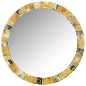 Miroir mural incrusté de corne ronde de qualité supérieure fabriqué à la main de luxe décoratif pour la décoration de la maison et du complexe au meilleur prix - Product Image 5