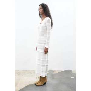 Vestido de Punto Mirca Maxi 2798 con Detalle de Volantes, Transpirable y con Cintura Natural para Ocio - Product Image 3