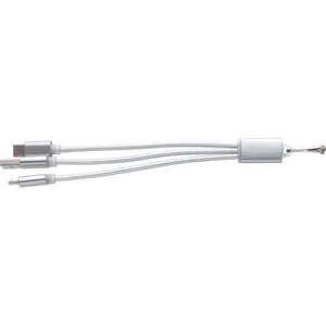 Juego de Cables de Carga USB Promocionales Personalizados Alvin, Dispositivos Personalizados para Cargar - Product Image 3