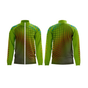 Chaqueta Deportiva Personalizada de Fábrica para Hombre, Corte Ajustado, Cuello Alto, con Cierre y Logotipo Frontal, para Entrenamiento Deportivo y Uso Diario - Product Image 4