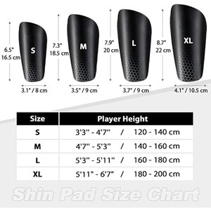 Espinilleras de fútbol para niños y adultos, mangas con inserto mejorado, equipo protector de bolsillo para fútbol para niños, niñas y hombres - Product Image 2
