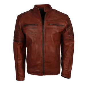 2024 Latest Design <b>Men's</b> Top Quality Fashion <b>Men's</b> Leather <b>Jackets</b>, Autumn <b>Suede</b> Solid Color <b>Men's</b> <b>Jacket</b>, Leather Male <b>Jacket</b>. - Product Image 5