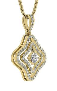 Collar de Oro Amarillo de 14K con Diamante Cultivado en Laboratorio de 0.80CT, Corte Brillante, Certificado IGI, Claridad VS1, 2.60g, Engaste de Puntas, Color DEF, para Mujer - Product Image 4