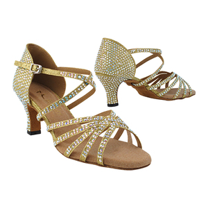 1613 modello Bling Soft Ballet e scarpe da ballo latino Bling soletta scarpe da ballo e Salsa con gomma e materiale in PU - Product Image 1