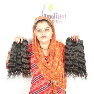 Pas cher 100% Couleur Naturelle Noir Bundle Kinky Silky wave Deep Wave Remy Extensions de Cheveux Humains Indiens pour Femmes - Product Image 1