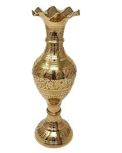 Florero de latón de calidad superior Estilo de diseño moderno Macetas y jarrones de metal Vintage para la decoración de la boda del hotel en casa - Product Image 3